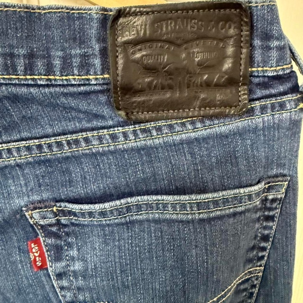 Levi's 565 Bootcut Jeans 34x32 Medium Blue Denim Y2K Vintage Cowboyโ Western - Picture 4 of 5